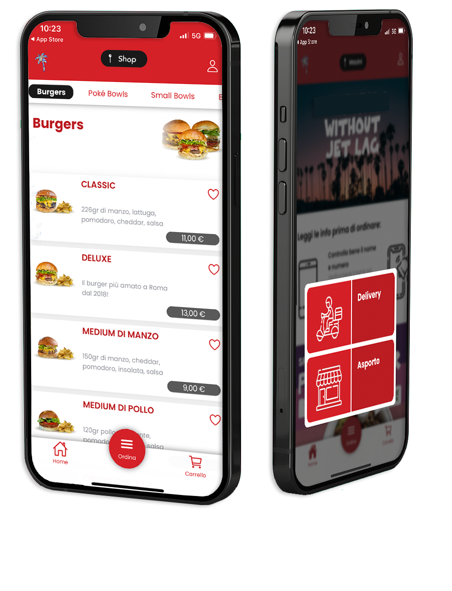 A restaurant's own ordering site open on a smartphone
