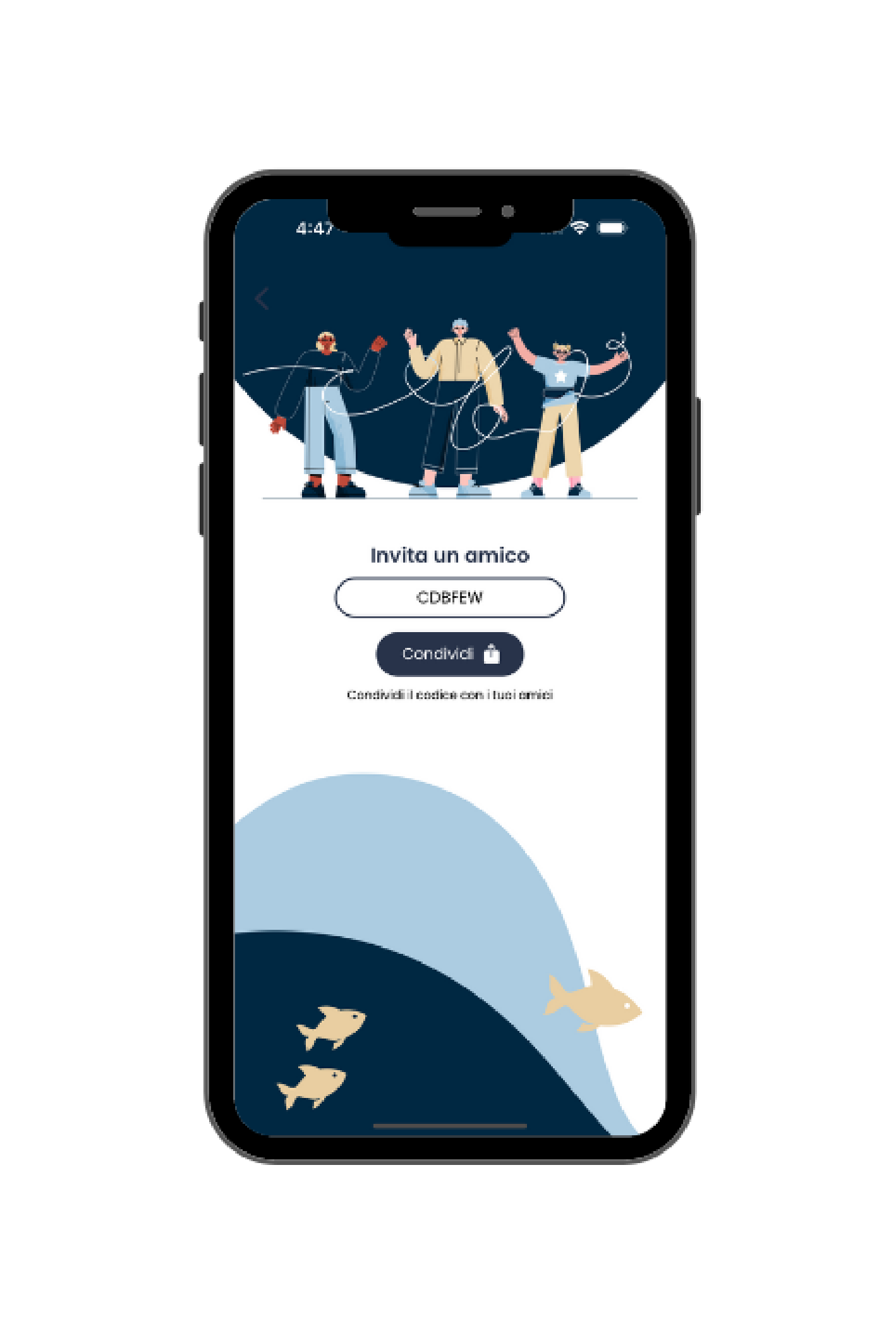 Funzione Invita un amico per fidelizzare nuovi clienti con Mobee
